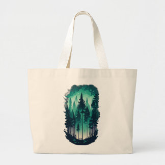 Pinienwald Landschaft Jumbo Tasche
