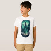Pinienwald Landschaft Kinder T-Shirt (Vorne ganz)