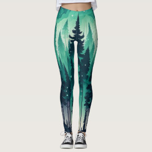Pinienwald-Landschaft Leggings