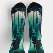 Pinienwald-Landschaft Socken (Oben)