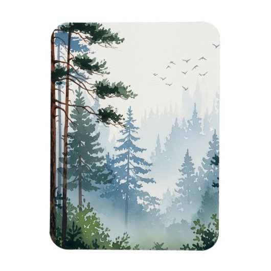 Pinienwald Magnet (Vertikal)