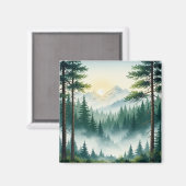 Pinienwald Magnet (Vorderseite/Rückseite)