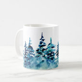 Pinienwald Panorama Tasse Coffee (Vorderseite Links)