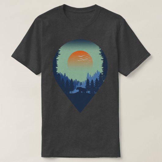 Pinienwald T-Shirt (Design vorne)