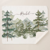 Pinienwald und Bergästhesie Sherpadecke (Vorderseite (Horizontal))