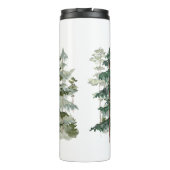 Pinienwald und Bergästhesie Thermosbecher (Rückseite)