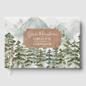 Pinienwald und Bergkette Gästebuch (Vorderseite)