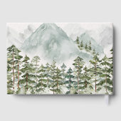 Pinienwald und Bergkette Gästebuch (Rückseite)