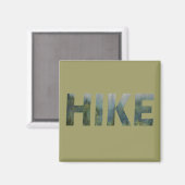 Pinienwald-Wanderlogo Magnet (Vorderseite/Rückseite)