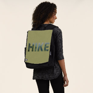 Pinienwald-Wanderlogo Rucksack