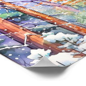 Pinienwald Wohngestaltung Poster (Ecke)