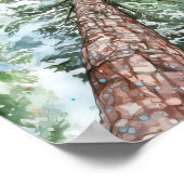 Pinienwald Wohngestaltung Poster (Ecke)