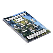 Pinienwald Wunder Zitat Familienbaum Notizblock (Rechte Seite)