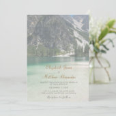 Pinienwälder bei Hochzeiten Einladung (Stehend Vorderseite)