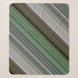Pinienwälder, braun und grüner Streifen Sherpadecke