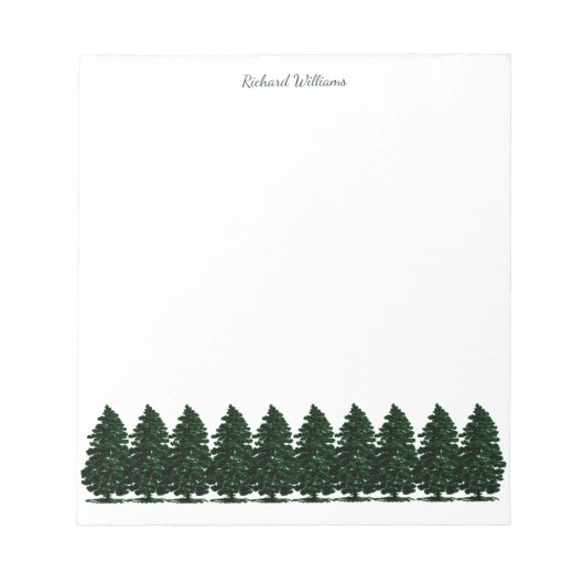 Pinienwälder Notizblock (Vorderseite)