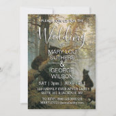 Pinienwaldhochzeit Einladung (Vorderseite)