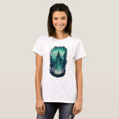 Pinienwaldlandschaft Frauen T-Shirt (Vorne ganz)