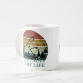 Pinienwaldlandschaft Kaffeetasse (Vorderseite Links)