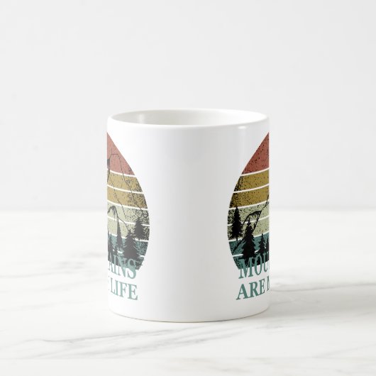 Pinienwaldlandschaft Kaffeetasse (Mittel)