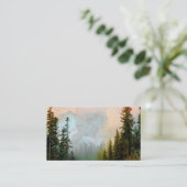 Pinienwaldlandschaft Visitenkarte (Stehend Vorderseite)