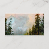 Pinienwaldlandschaft Visitenkarte (Rückseite)