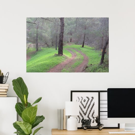 Pinienwaldstraße Poster (Heimbüro)