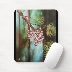 Pinienzapfen an einem Wintertag von Alfred Fox Mousepad