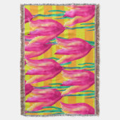 Pinik Tulips Muster Blanket Decke (Vorderseite Vertikal)
