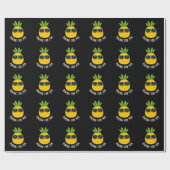 Pining für Sie lustige Ananas Pun Dark BG Geschenkpapier (Flach)