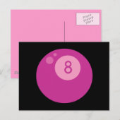 Pink8ball Postkarte (Vorne/Hinten)