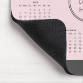 Pink 2025 Kalender Business Logo Maus-Pad Mousepad (Ecke)