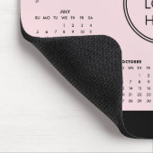 Pink 2026 Business Calendar Mouse Pad Mousepad (Ecke)