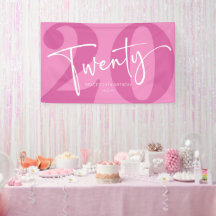 Pink 20. 20. Geburtstagspartei
