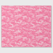 Pink 2 Camouflage Camouflage Wrapping Paper Geschenkpapier (Flach)