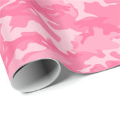 Pink 2 Camouflage Camouflage Wrapping Paper Geschenkpapier (Rolleneckpunkt)