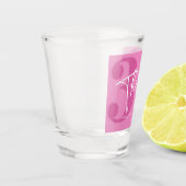 Pink 30. 30. Geburtstagsparty Geschenk Schnapsglas (Links)