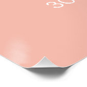 Pink 30. Geburtstag Begrüßungszeichen | Schau mal, Poster (Ecke)