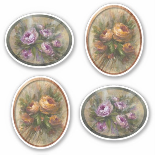 Pink 315 Roses Aufkleber (Vorderseite)