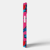 PInk 3d Herzen Case-Mate iPhone Hülle (Rückseite / Rechts)