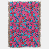 PInk 3d Herzen Decke (Vorderseite Vertikal)