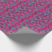 PInk 3d Herzen Geschenkpapier (Ecke)