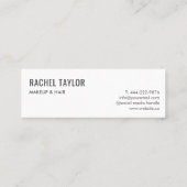 Pink 3D-Hot-Makeup-Visitenkarte Mini Visitenkarte (Rückseite)