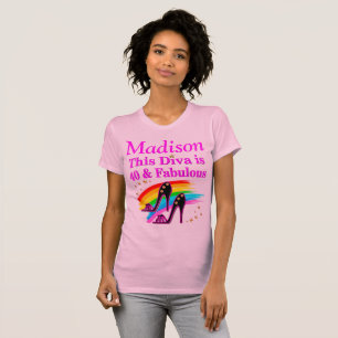 PINK 40 & FABULOUS PERSONALISIERT 40 JRS ALT T SHI T-Shirt