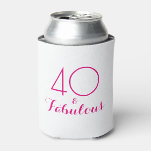 Pink 40 und fabelhafte Geburtstagsgeschenke kann k Dosenkühler