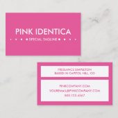 PINK 4dots Visitenkarte (Vorne/Hinten)