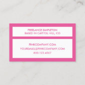 PINK 4dots Visitenkarte (Rückseite)