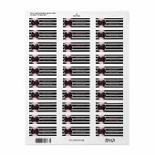 Pink 50 & Fantastische schwarze Blüten & weißer St (Vorne)