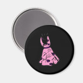 Pink 50er Be-Bop Dress Magnet (Vorderseite/Rückseite)