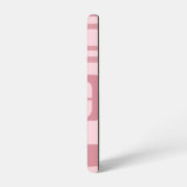 Pink 60's 70's Abstrakt Pattern Name Samsung Galaxy Hülle (Linke Seite)